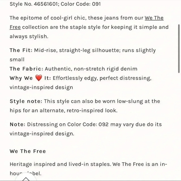 NWT Free People We The Free Maggie Mid Rise Straight In Sequoia Blue Sz 25 - Picture 12 of 12